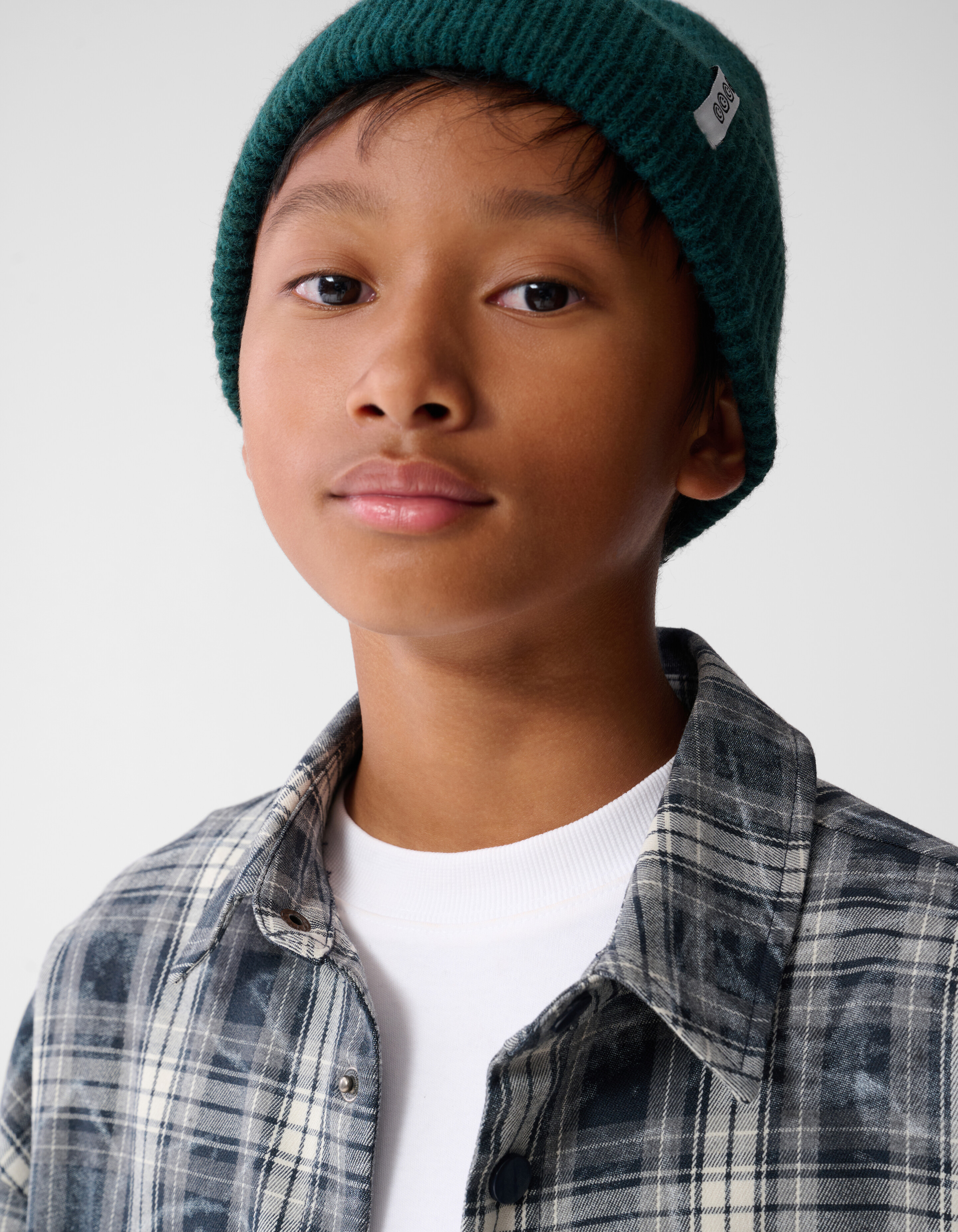 Zerst&ouml;rtes Ruiten Overshirt Grau SHOEBY BOYS