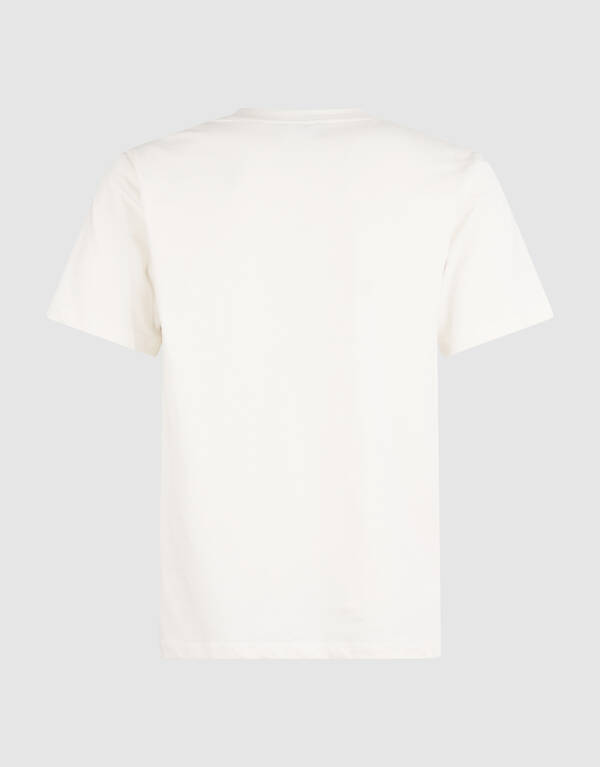 Minimal Artwork T-Shirt Gebrochen Wei&szlig; SHOEBY MEN