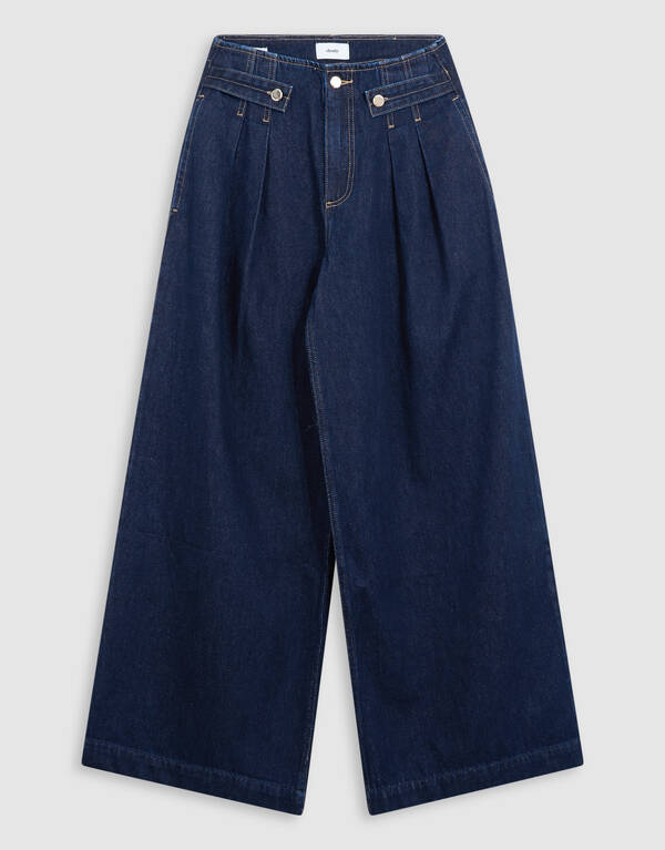 Jeans mit Falten, Knopfleiste und weitem Bein Dun SHOEBY WOMEN