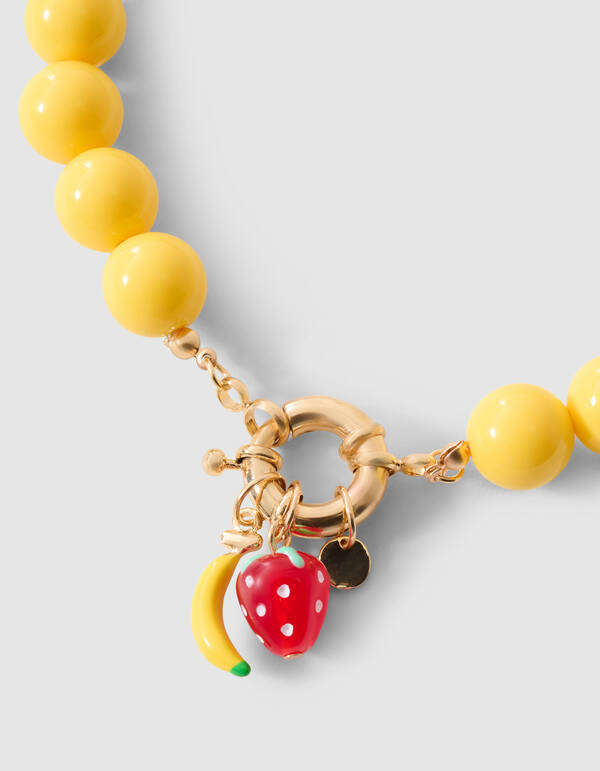 Statement Fruity Halskette Gelb SHOEBY ACCESSOIRES