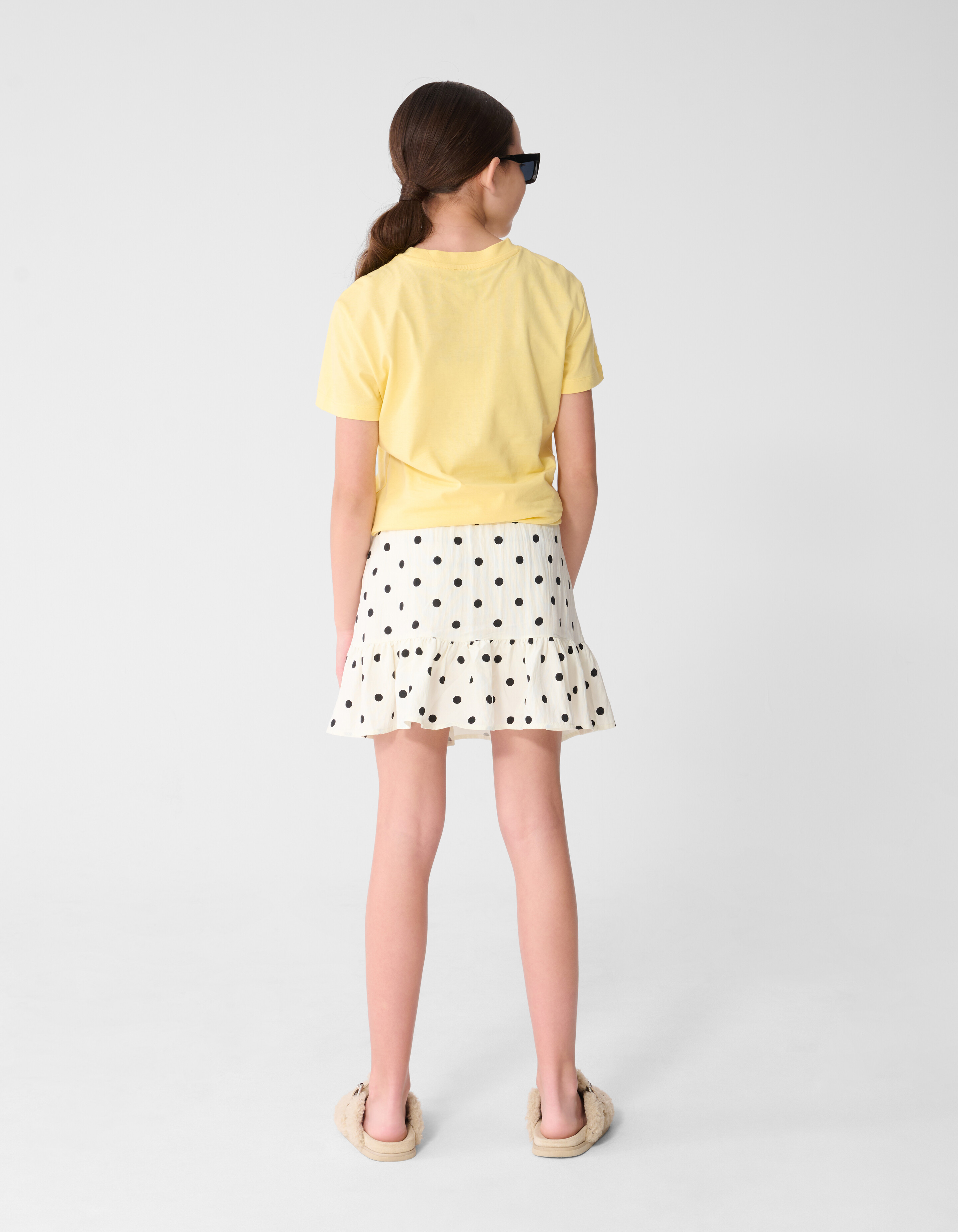C&ocirc;te D'amour Kunstwerk T-Shirt Gelb SHOEBY GIRLS