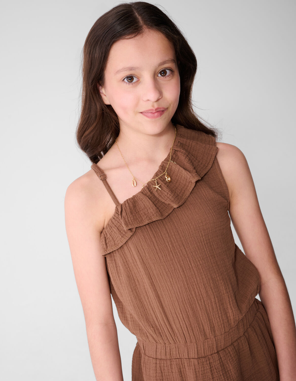 Struktur Playsuit Braun SHOEBY GIRLS