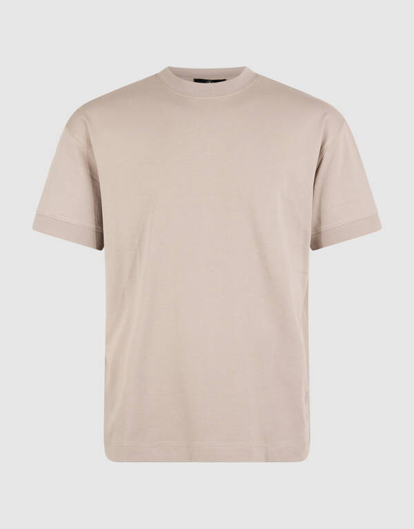 Cuffed Logo T-Shirt Hellbraun SHOEBY MEN