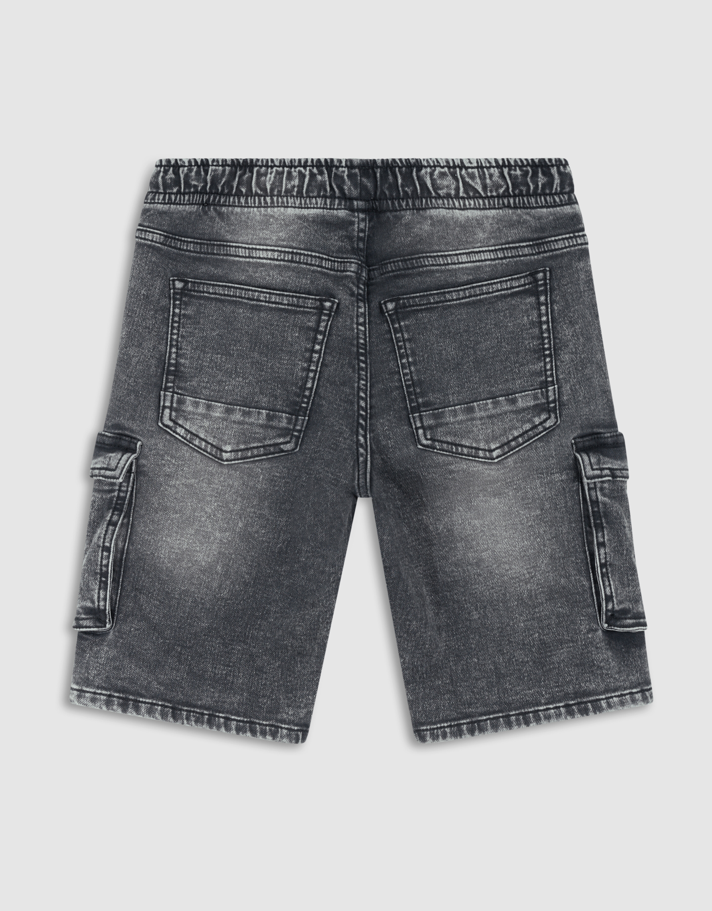 Denim Cargo Short Dunkelgrau SHOEBY BOYS