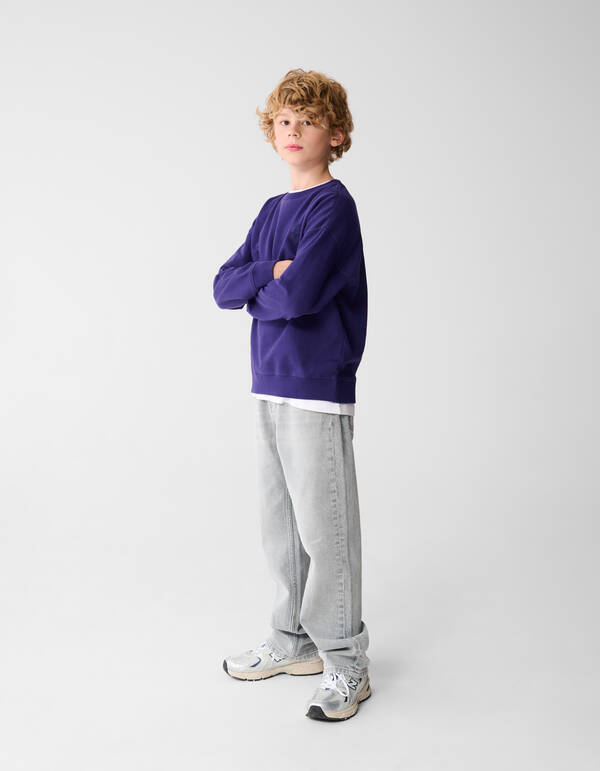 Fear None Kunst Sweatshirt Lila SHOEBY BOYS