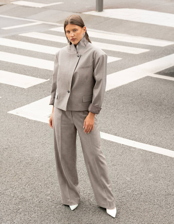 Ruiten Barrel Passende Hose Hellgrau SHOEBY WOMEN