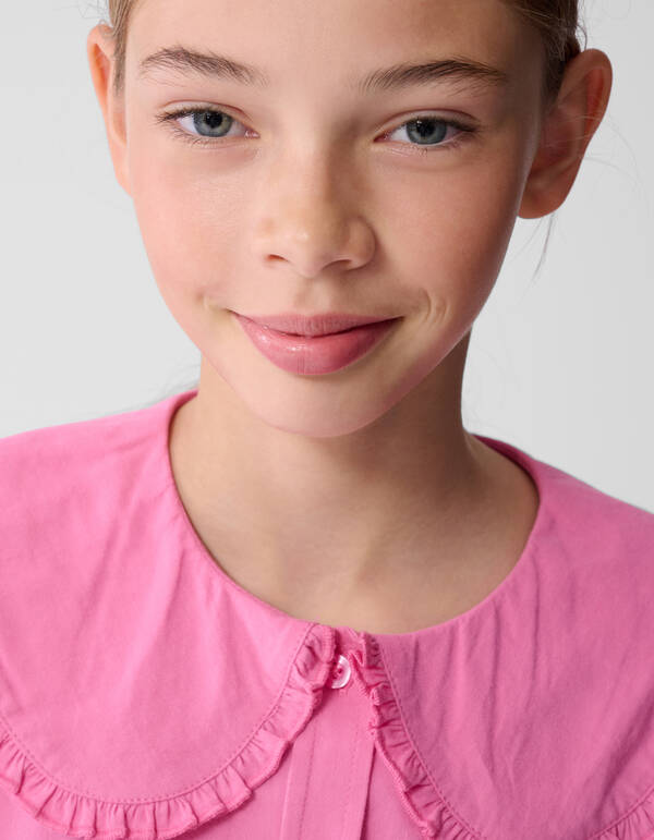 Big Collar Blouse Roze SHOEBY GIRLS