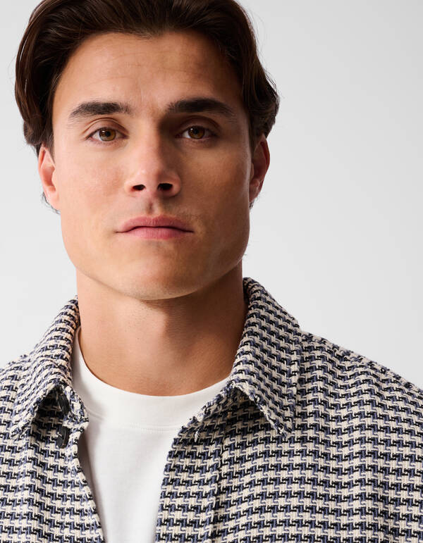 Pied De Poule &Uuml;berhemd Sand SHOEBY MEN