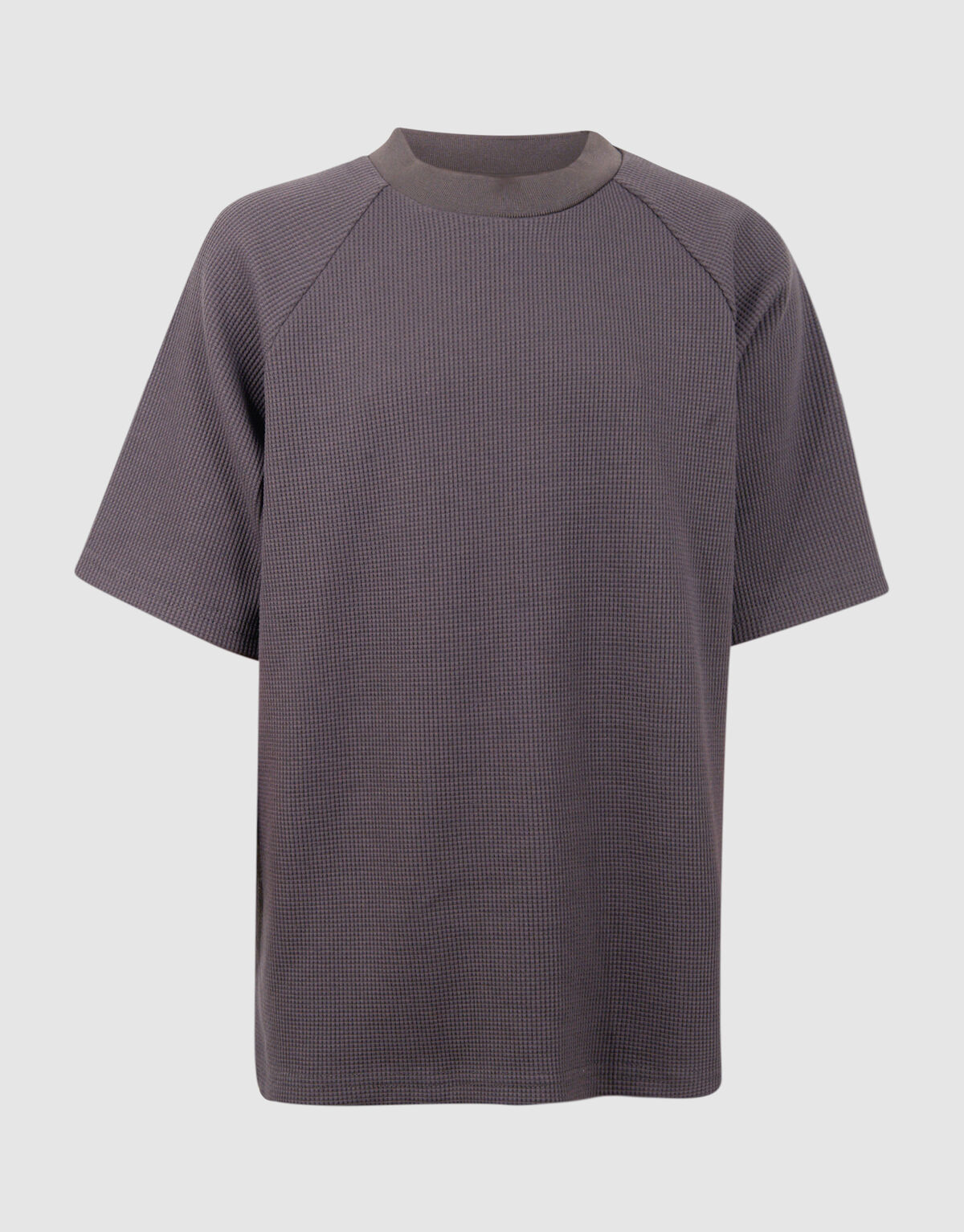 Waffelstruktur T-Shirt Dunkelgrau SHOEBY BOYS