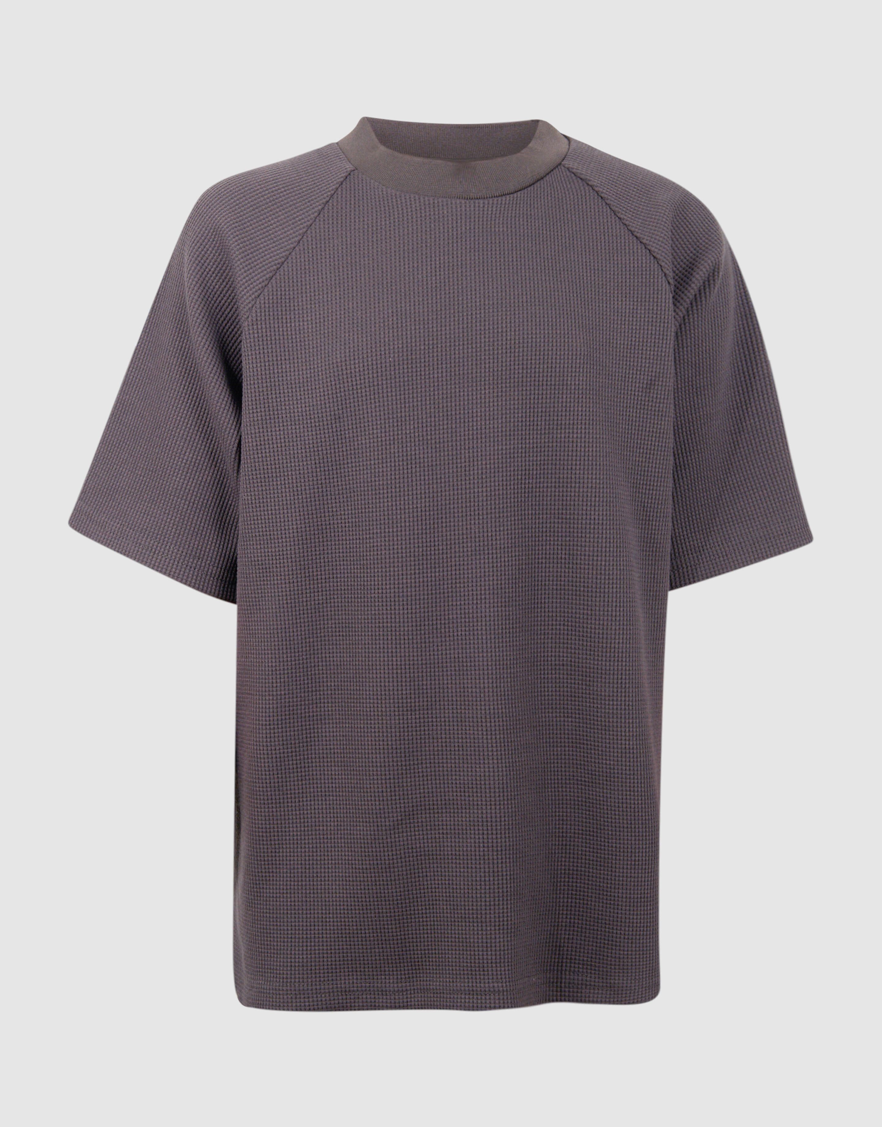 Waffelstruktur T-Shirt Dunkelgrau SHOEBY BOYS