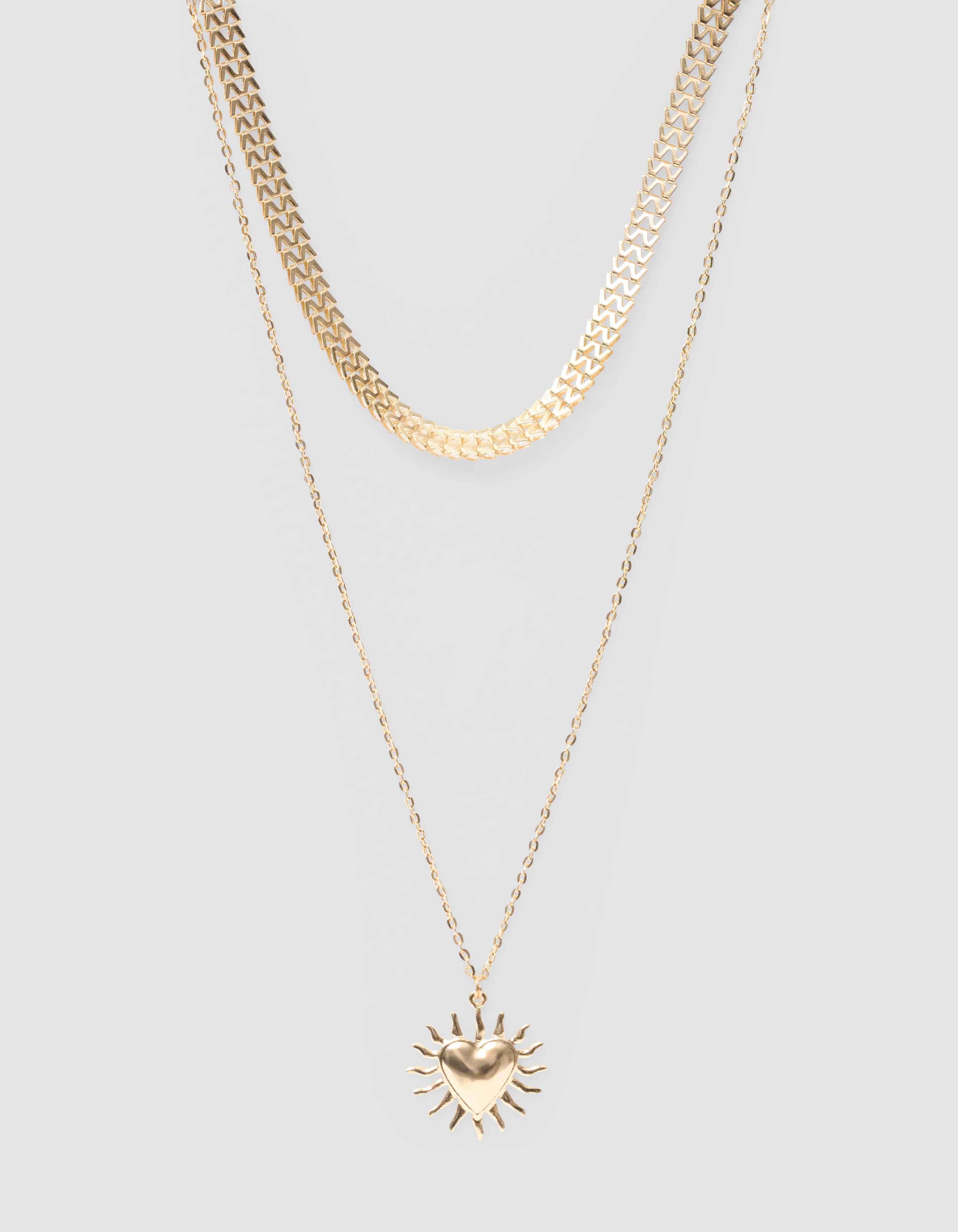 Herz-Lagenkette Gold SHOEBY ACCESSOIRES