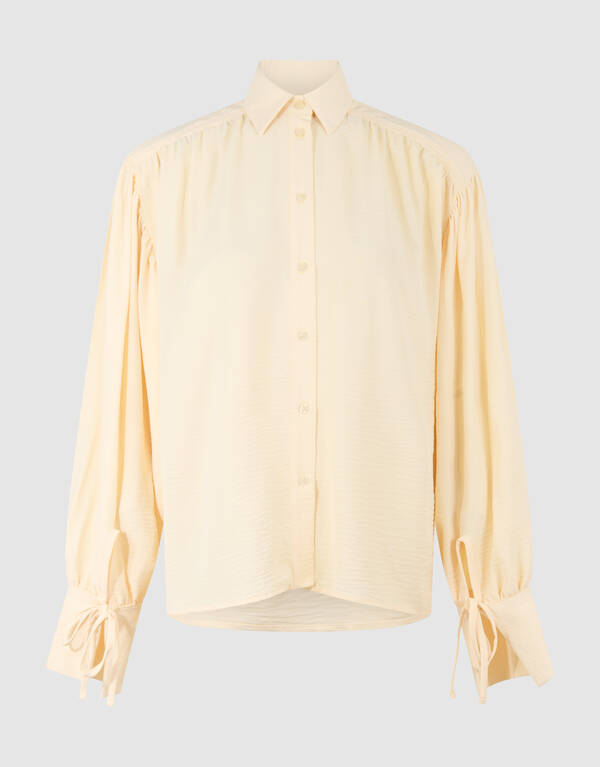Oversized Twist Blouse Lichtgeel SHOEBY WOMEN