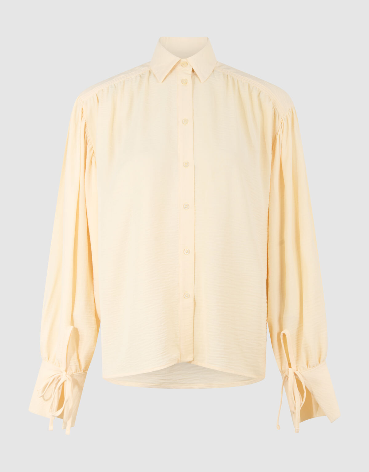 Oversized Twist Blouse Lichtgeel SHOEBY WOMEN