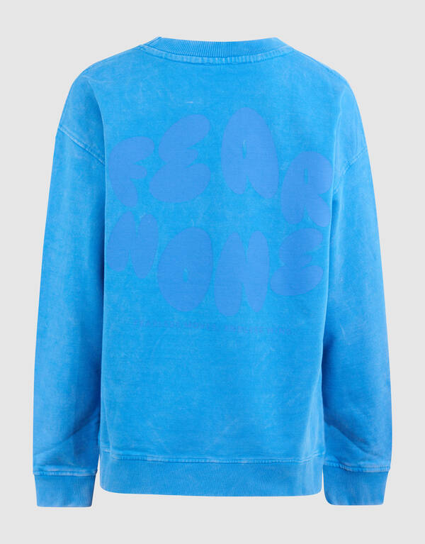 Fear None Artwork Pullover Blau SHOEBY BOYS