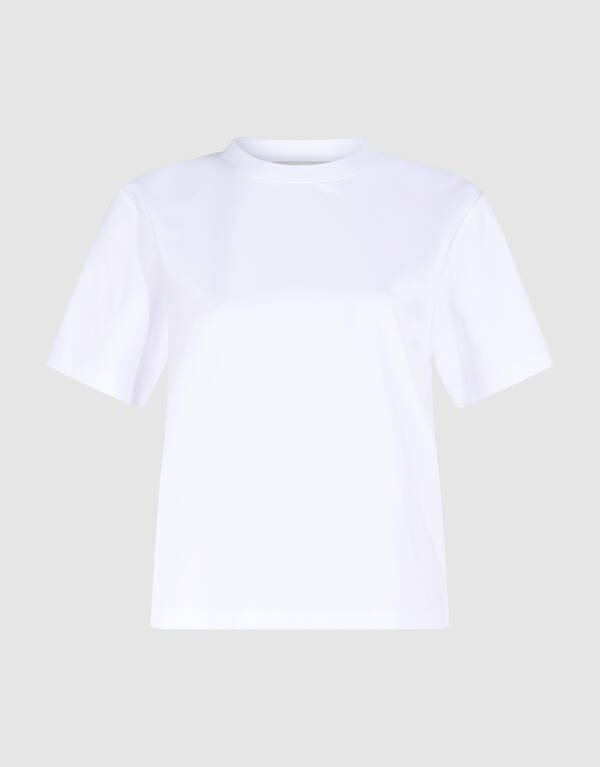 Basic-T-Shirt Wei&szlig; By Lonneke SHOEBY WOMEN