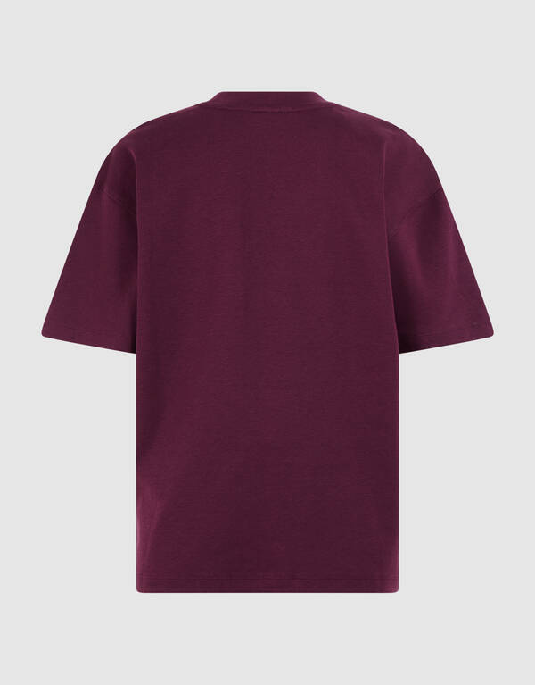 Label-T-Shirt Dunkelrot SHOEBY BOYS
