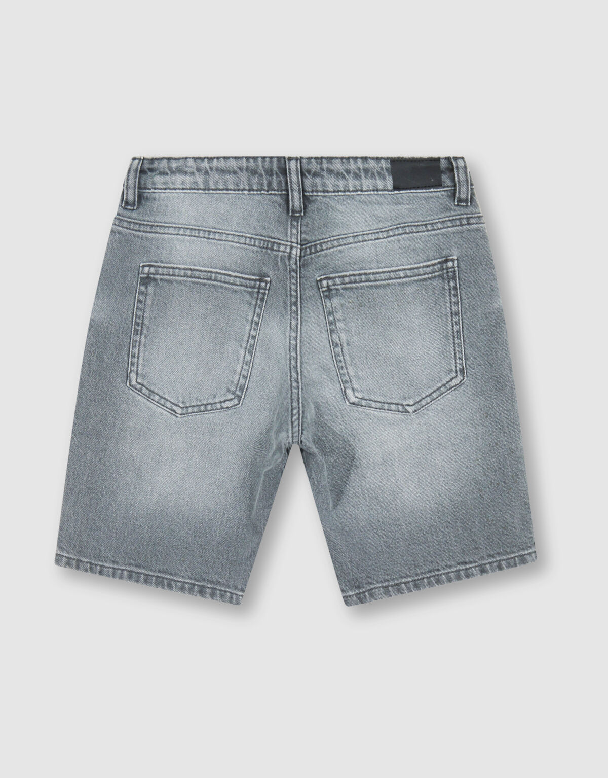 Straight Fit Jeansshorts Grau SHOEBY BOYS