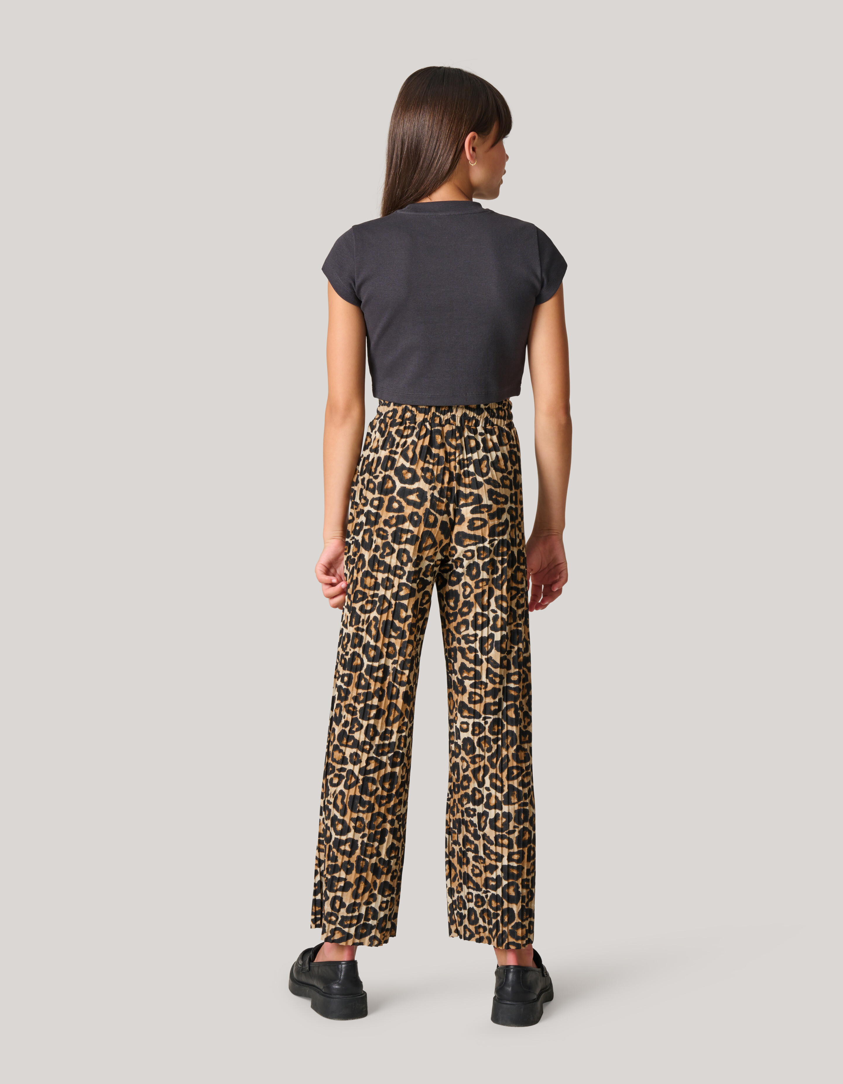 Leopard Plissé-Hose SHOEBY GIRLS