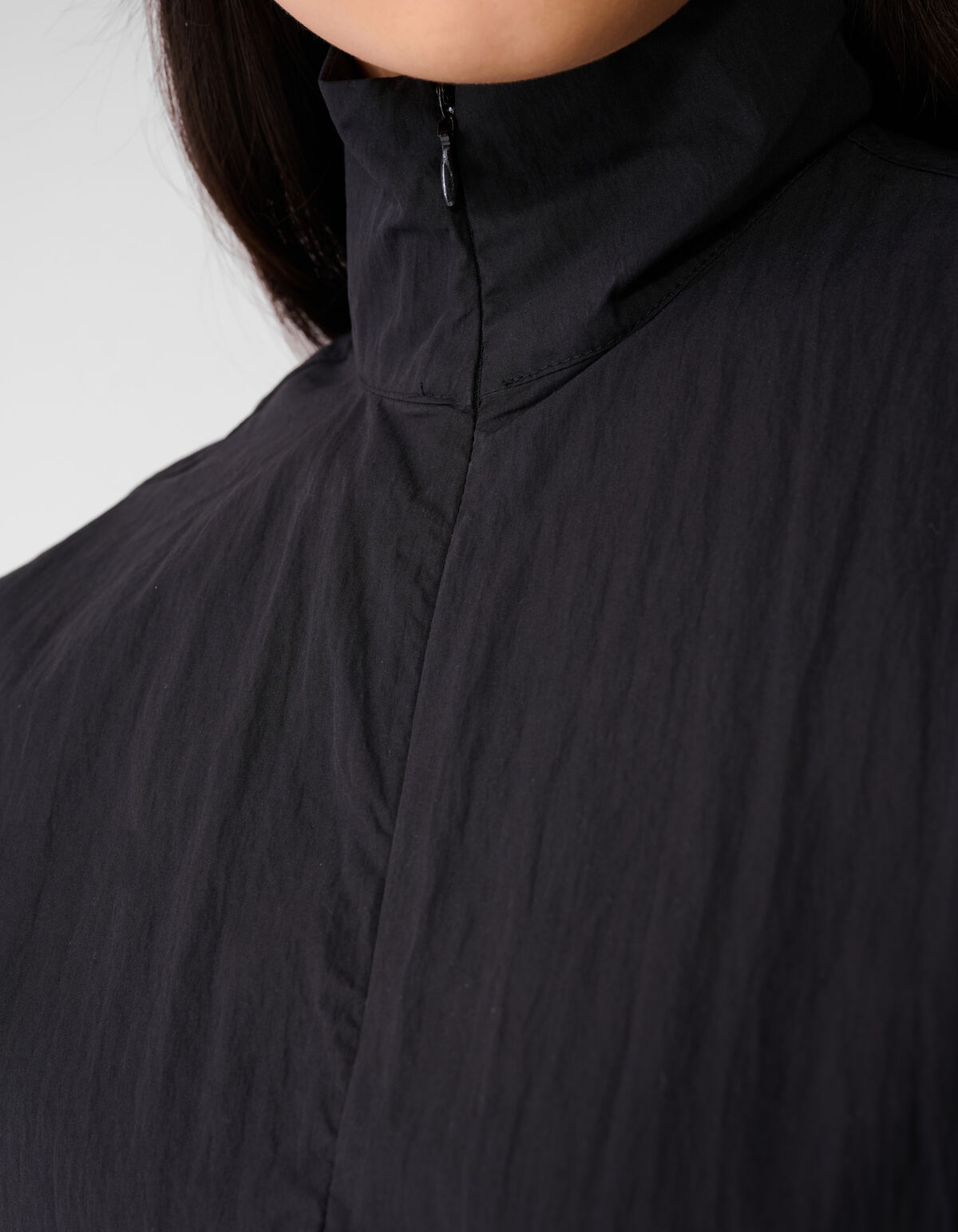 Oversized Balloon Fit Bluse Schwarz SHOEBY WOMEN