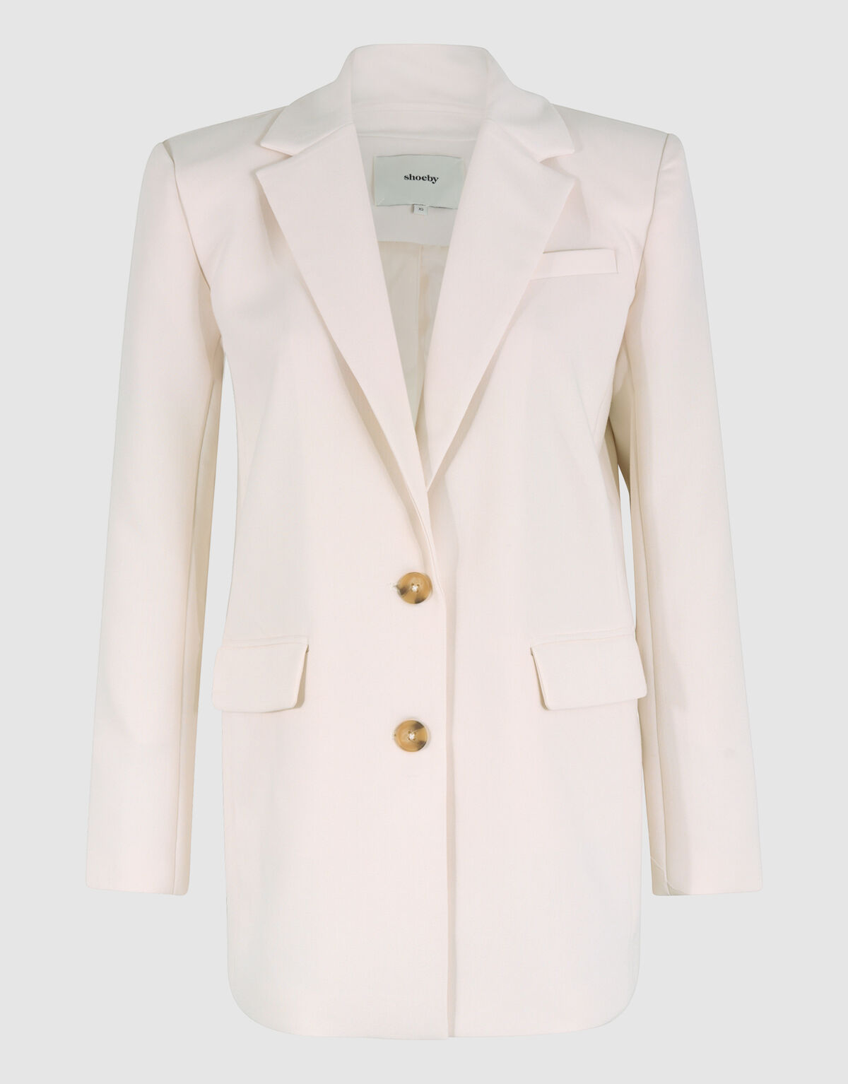 &Uuml;bergro&szlig;er Blazer Off White SHOEBY WOMEN