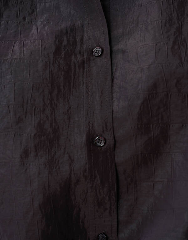 Croco Bluse Dunkelbraun SHOEBY WOMEN