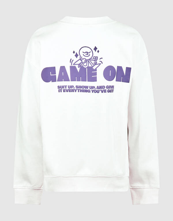 Game On Artwork Pullover Off White SHOEBY BOYS