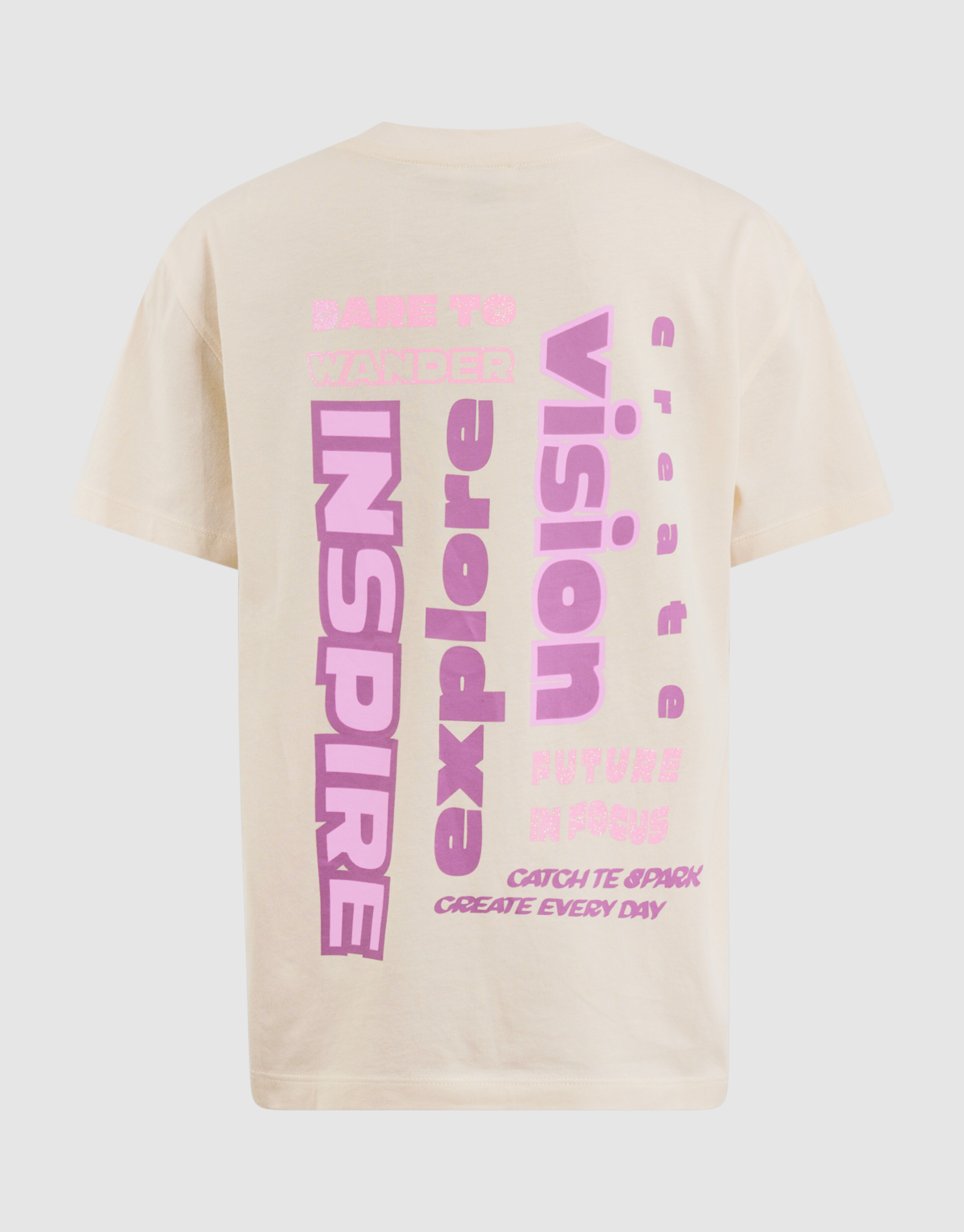 Dare To Wander Artwork T-Shirt Gebrochen Wei&szlig; SHOEBY GIRLS