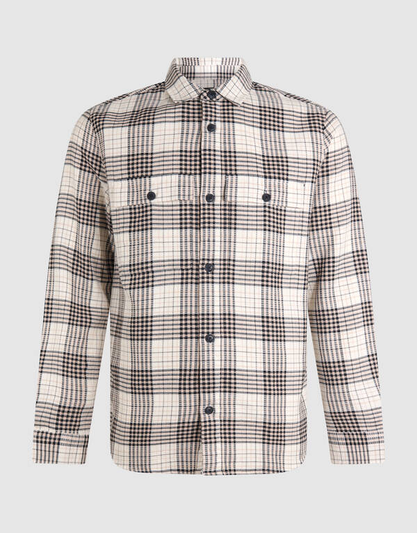 Ruiten Overshirt Gebrochen Wei&szlig; SHOEBY MEN