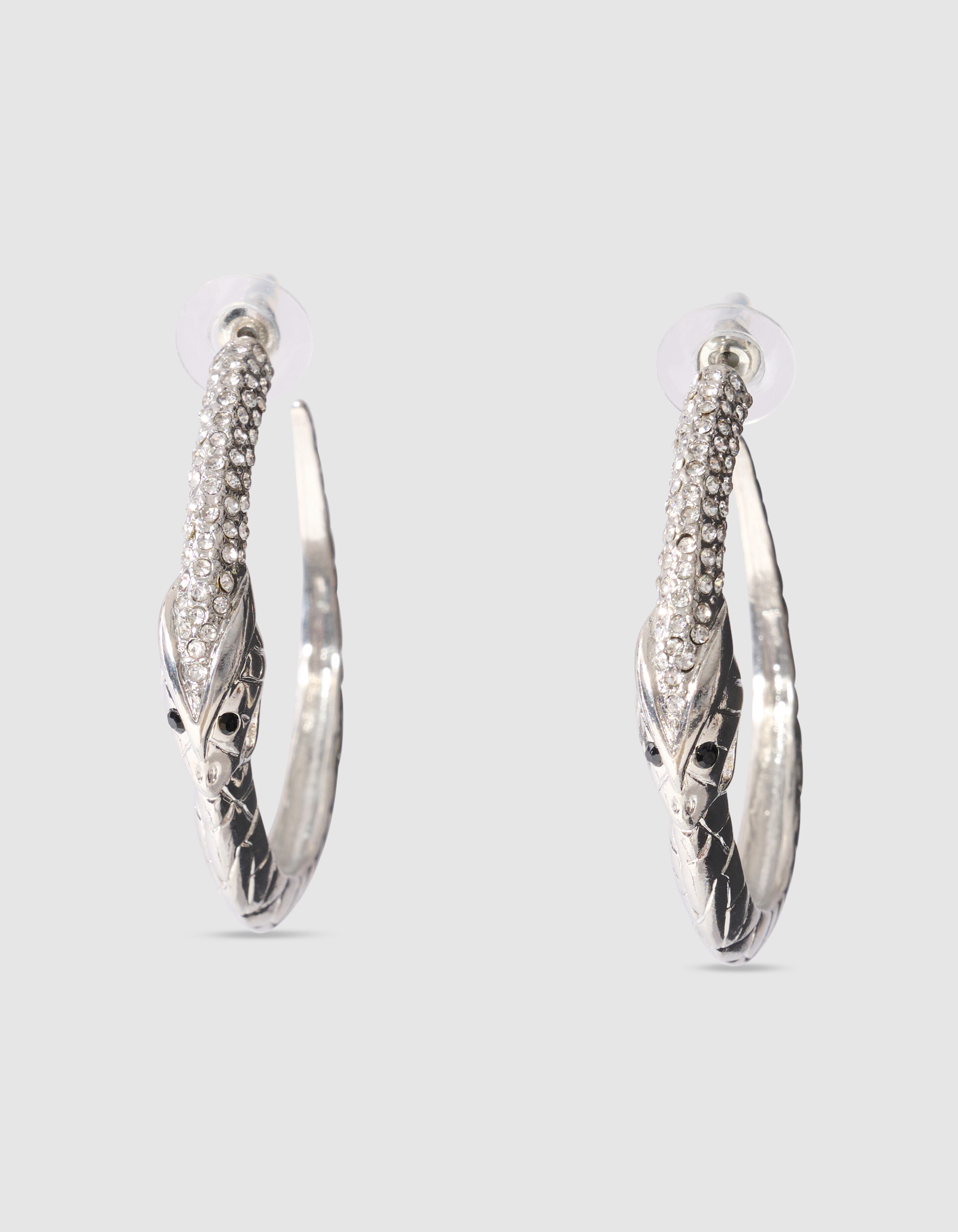 Schlangen-Creolen aus Silber SHOEBY ACCESSOIRES