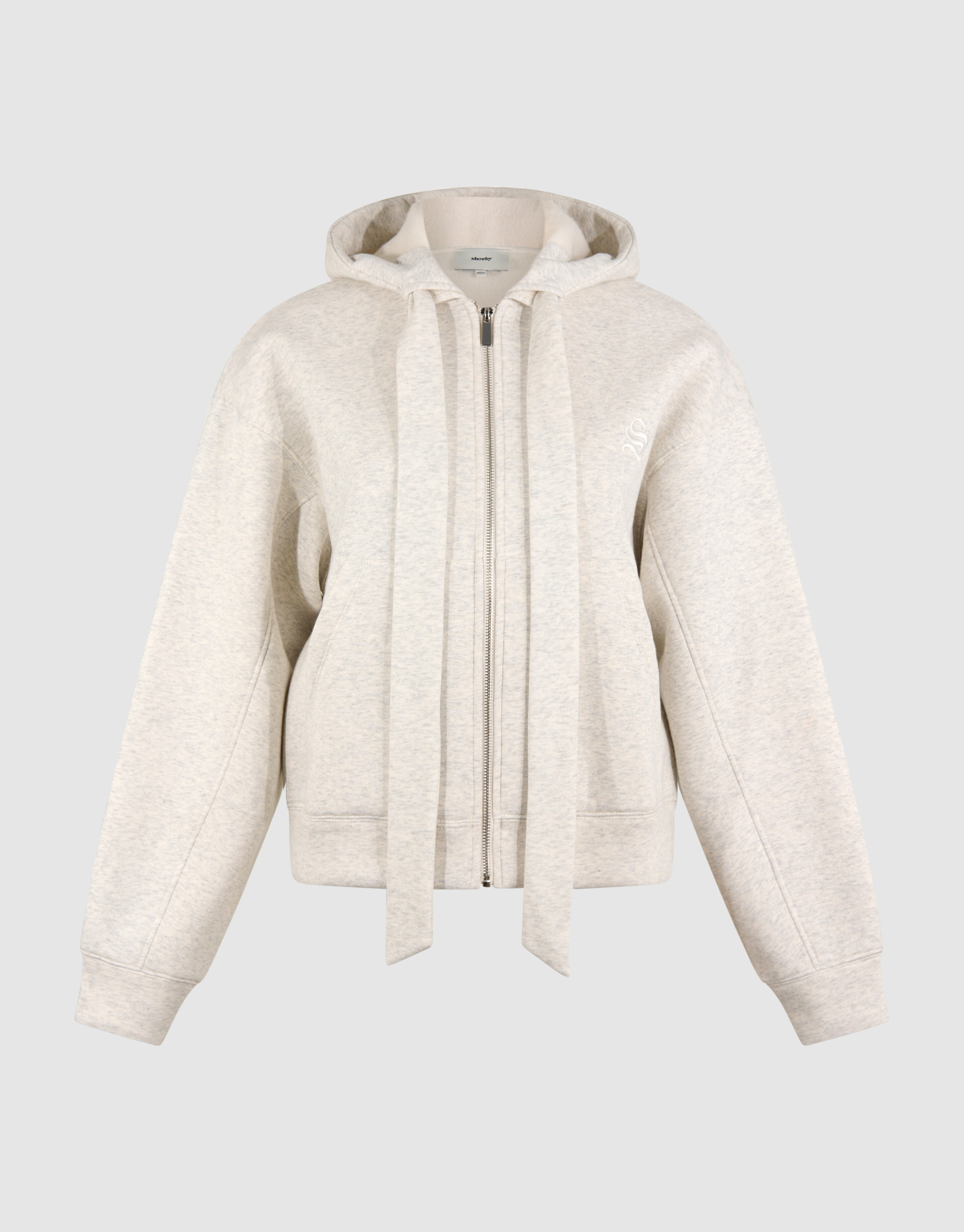 Oversized Hoodie-Weste Hellgrau SHOEBY WOMEN