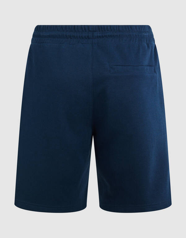 Piqu&eacute; Logo Shorts Blau SHOEBY MEN