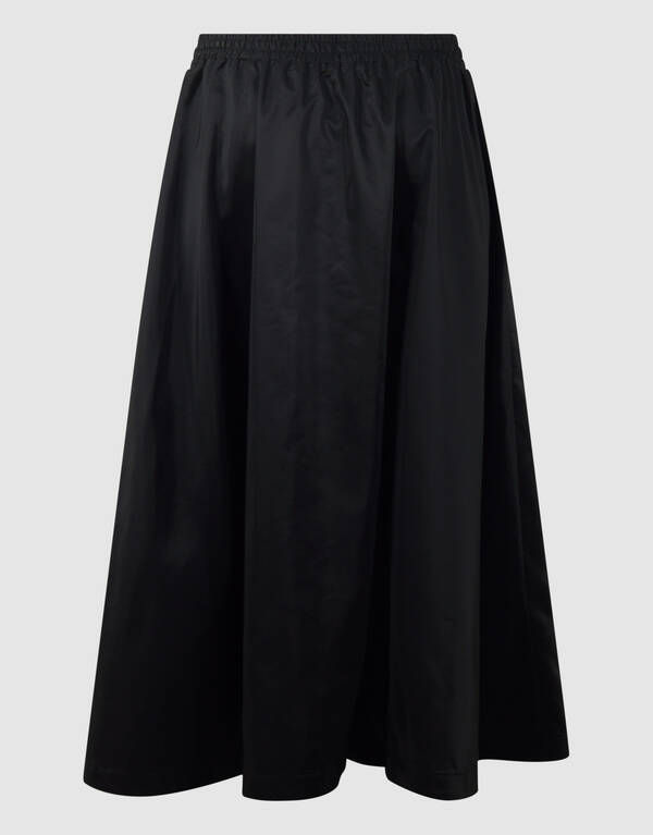 Weit geschnittener sportlicher Maxi-Rock Schwarz SHOEBY WOMEN