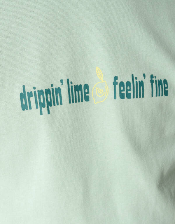 Dripping Artwork T-Shirt Hellgr&uuml;n SHOEBY BOYS