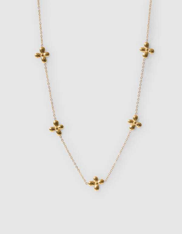 Kleine Blumenkette Gold SHOEBY ACCESSOIRES