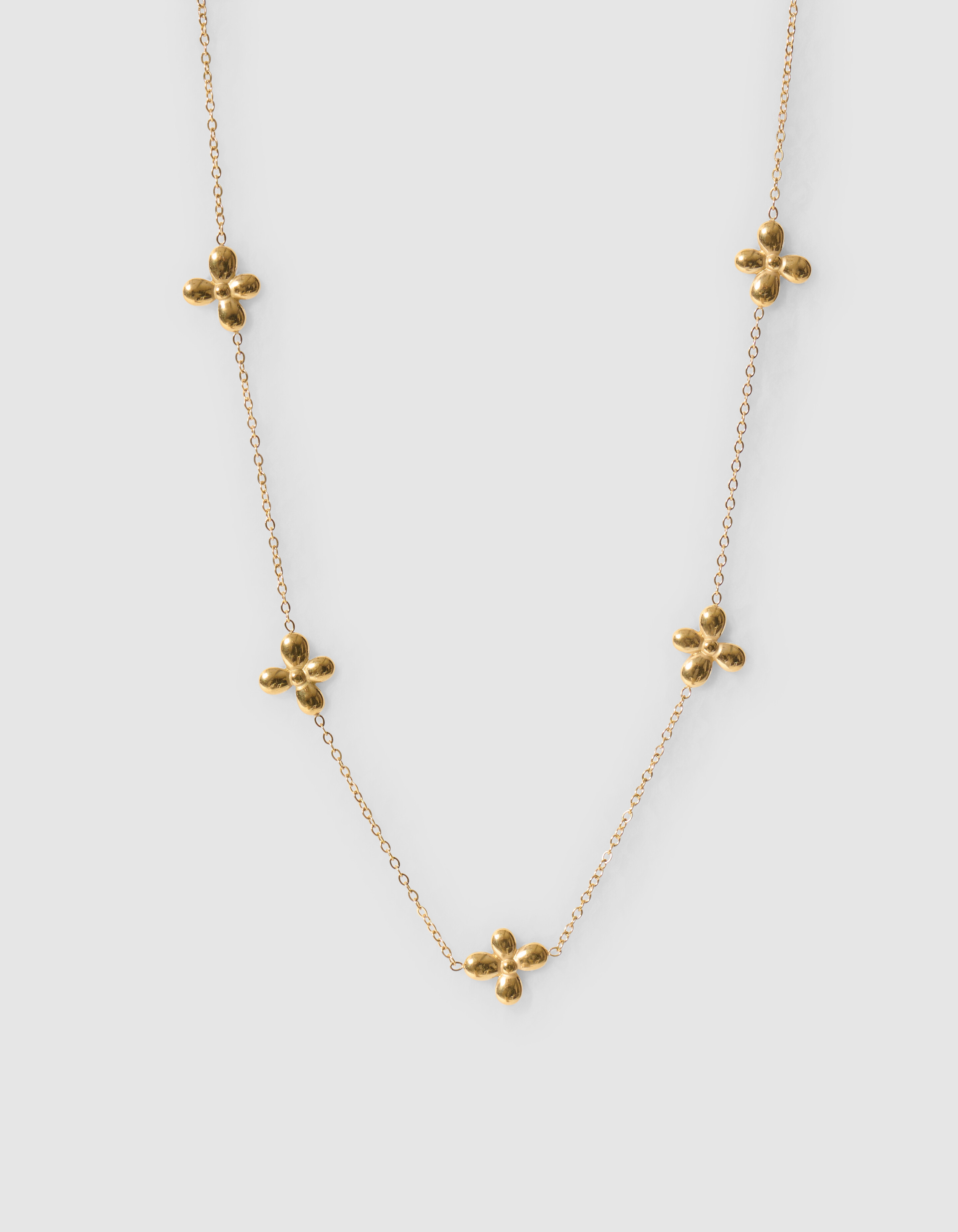 Kleine Blumenkette Gold SHOEBY ACCESSOIRES