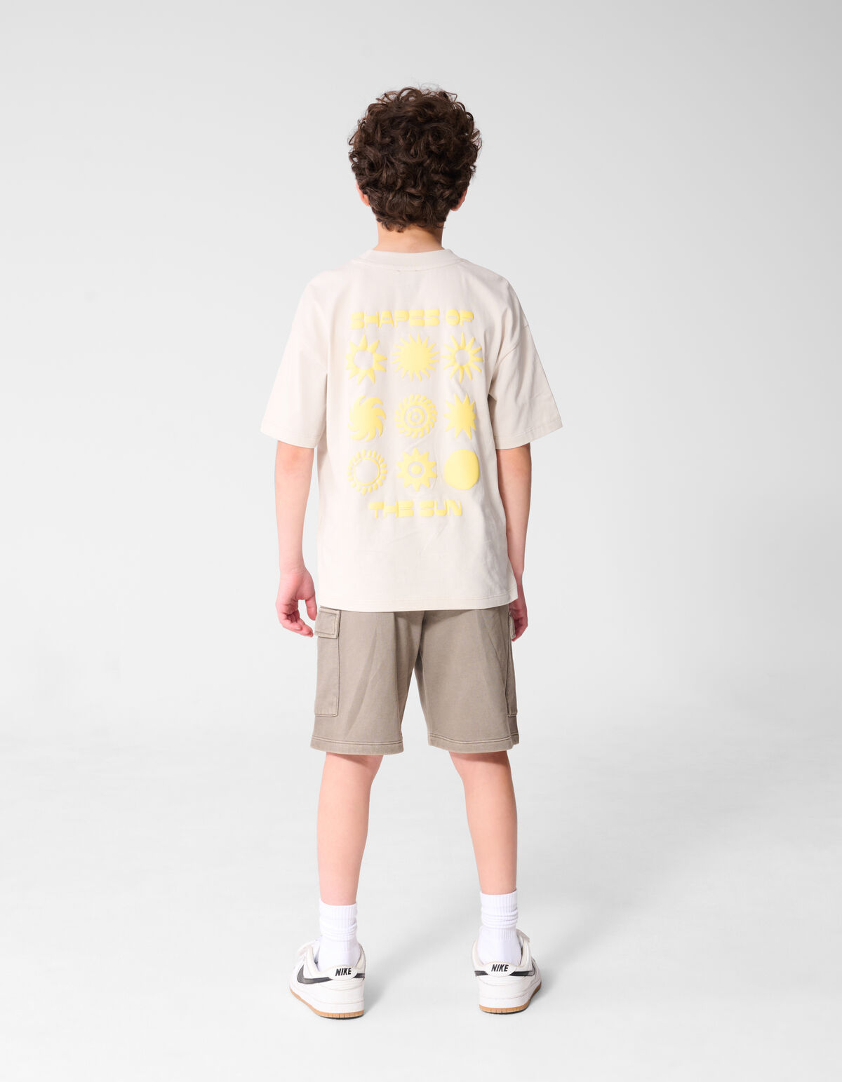 Lockere Passform Cargo Shorts Taupe SHOEBY BOYS