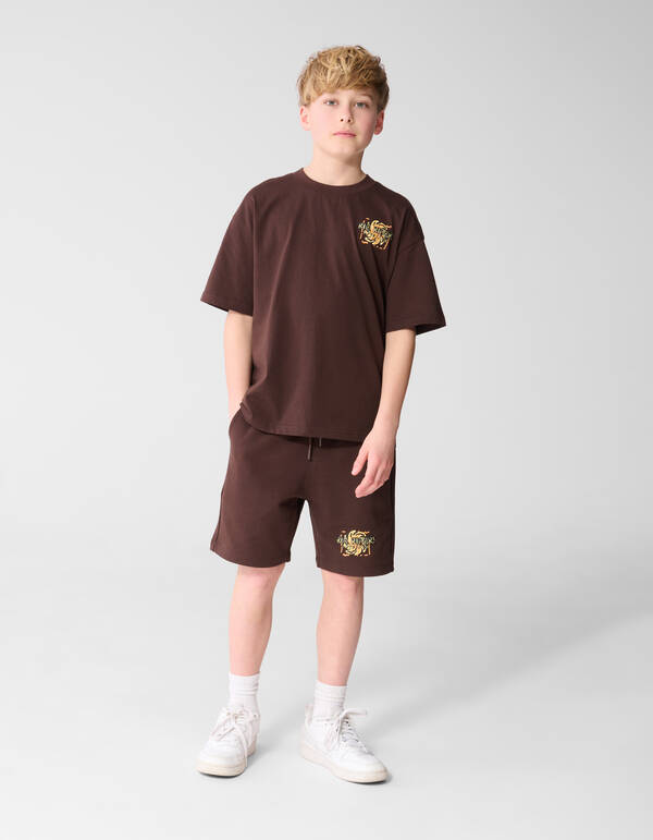 Riders Artwork T-Shirt Dunkelbraun SHOEBY BOYS