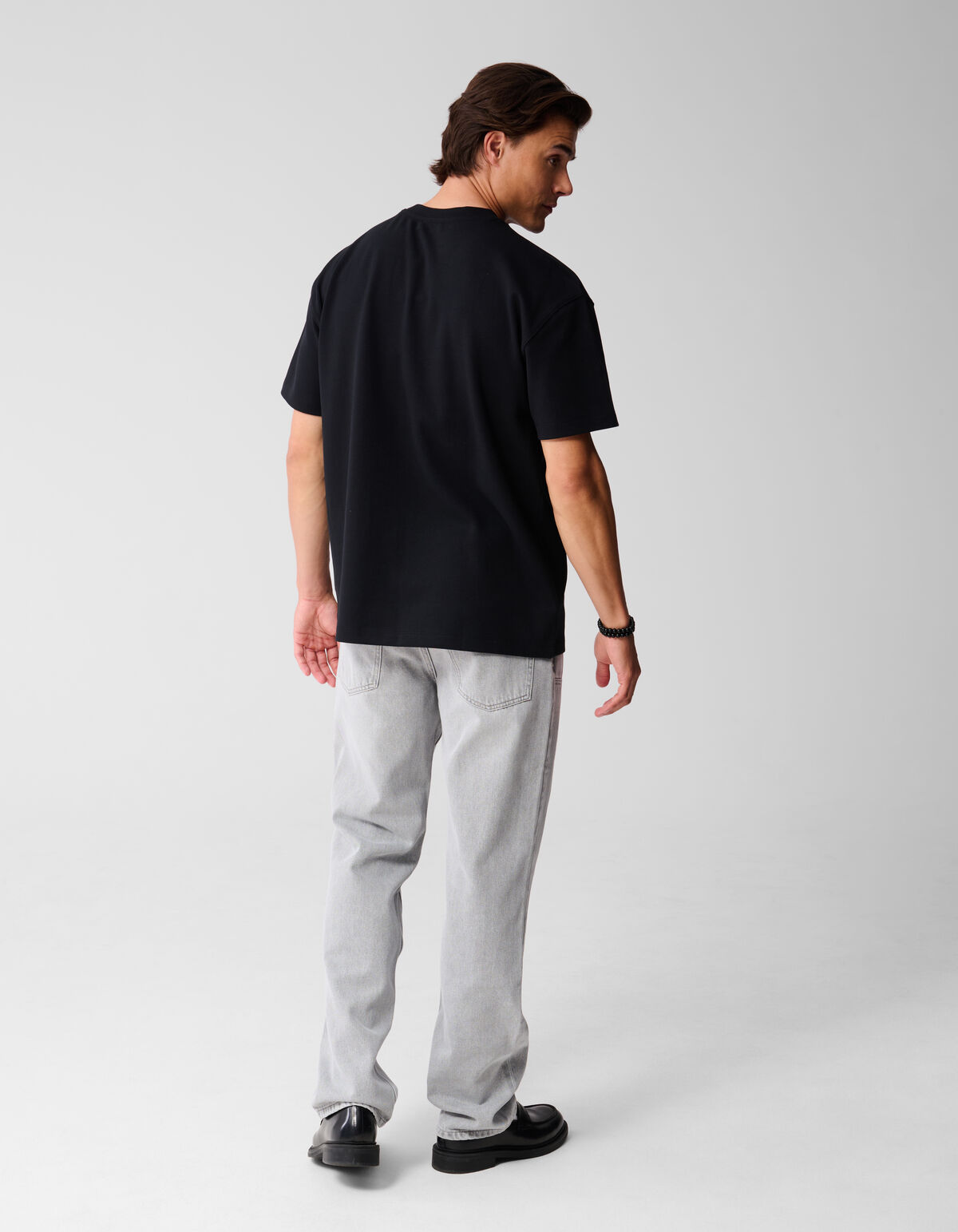 Basis Relaxed Fit T-Shirt Schwarz SHOEBY MEN