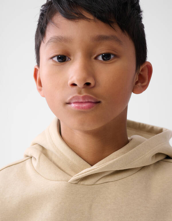 Basic Text Hoodie Sand SHOEBY BOYS