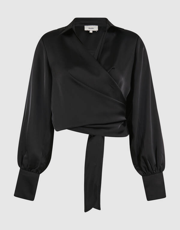 Knotenbluse Schwarz von Mieke SHOEBY WOMEN