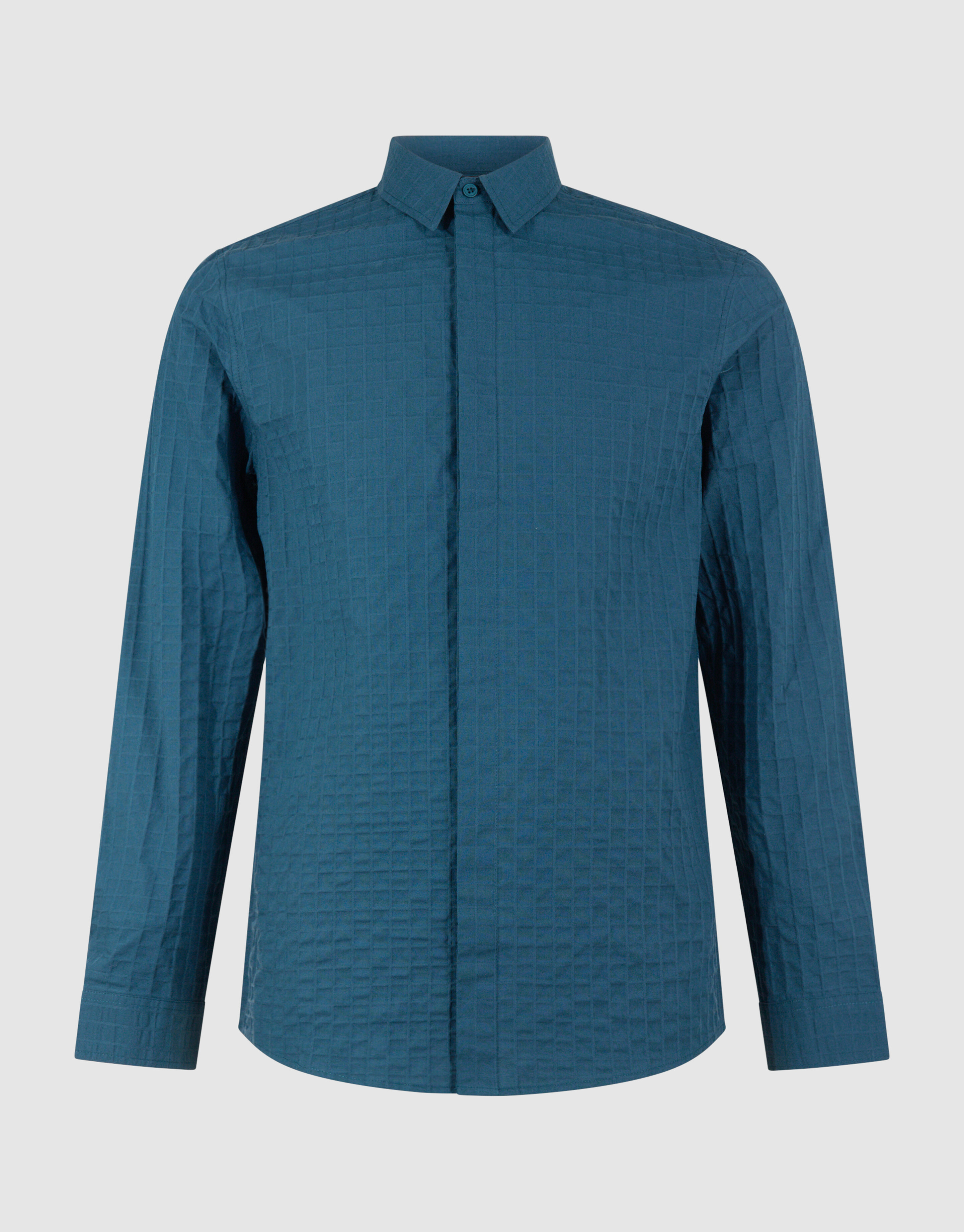 Strukturhemd Dunkelgr&uuml;n SHOEBY MEN