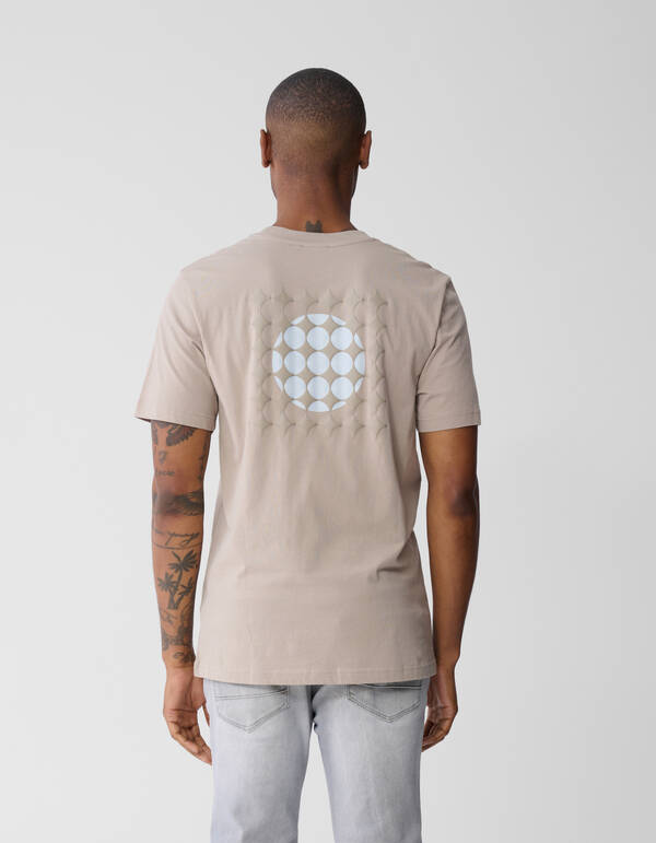 Fading Circle Artwork T-Shirt Hellbraun SHOEBY MEN