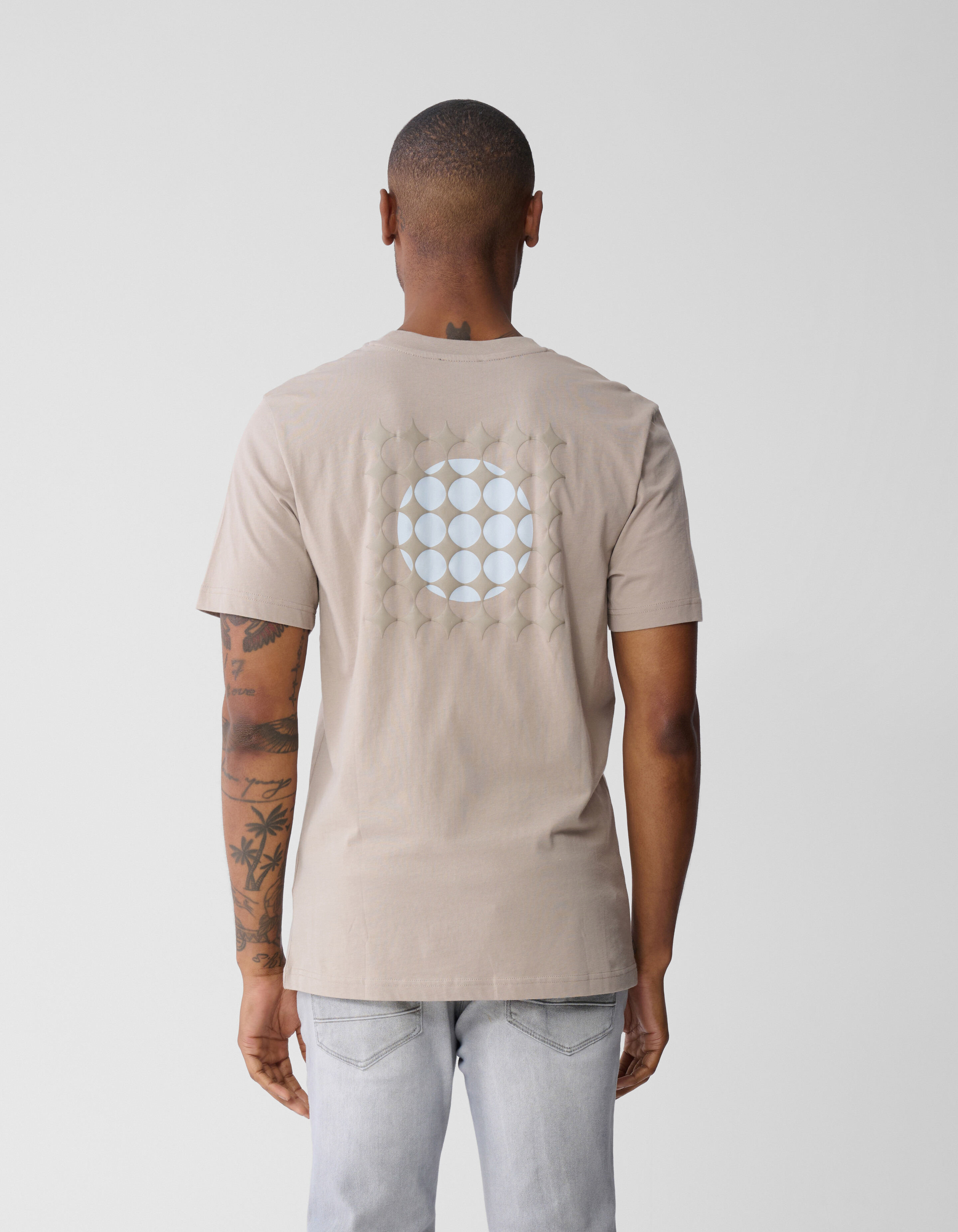 Fading Circle Artwork T-Shirt Hellbraun SHOEBY MEN