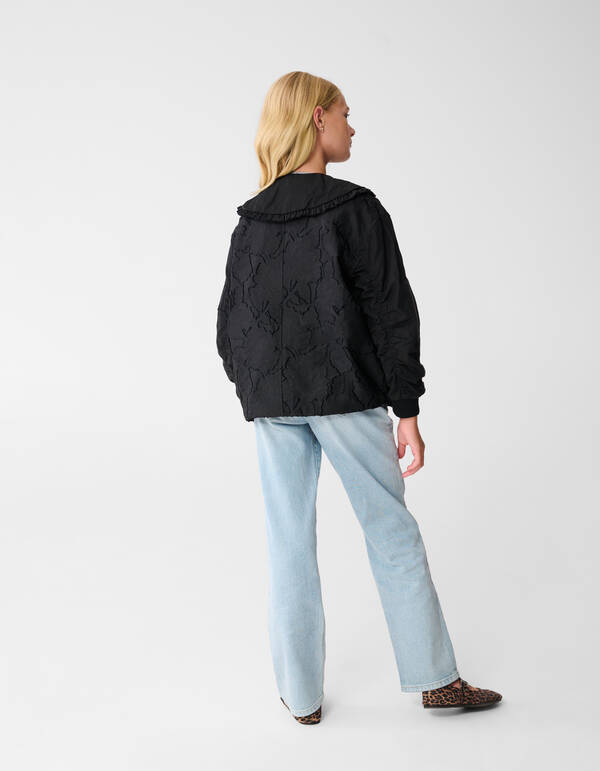 Bomberjacke mit Kragen in Schwarz SHOEBY GIRLS