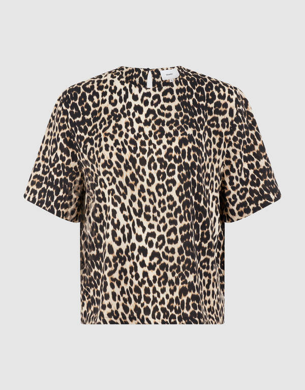 Leopard Twist Top Braun SHOEBY WOMEN