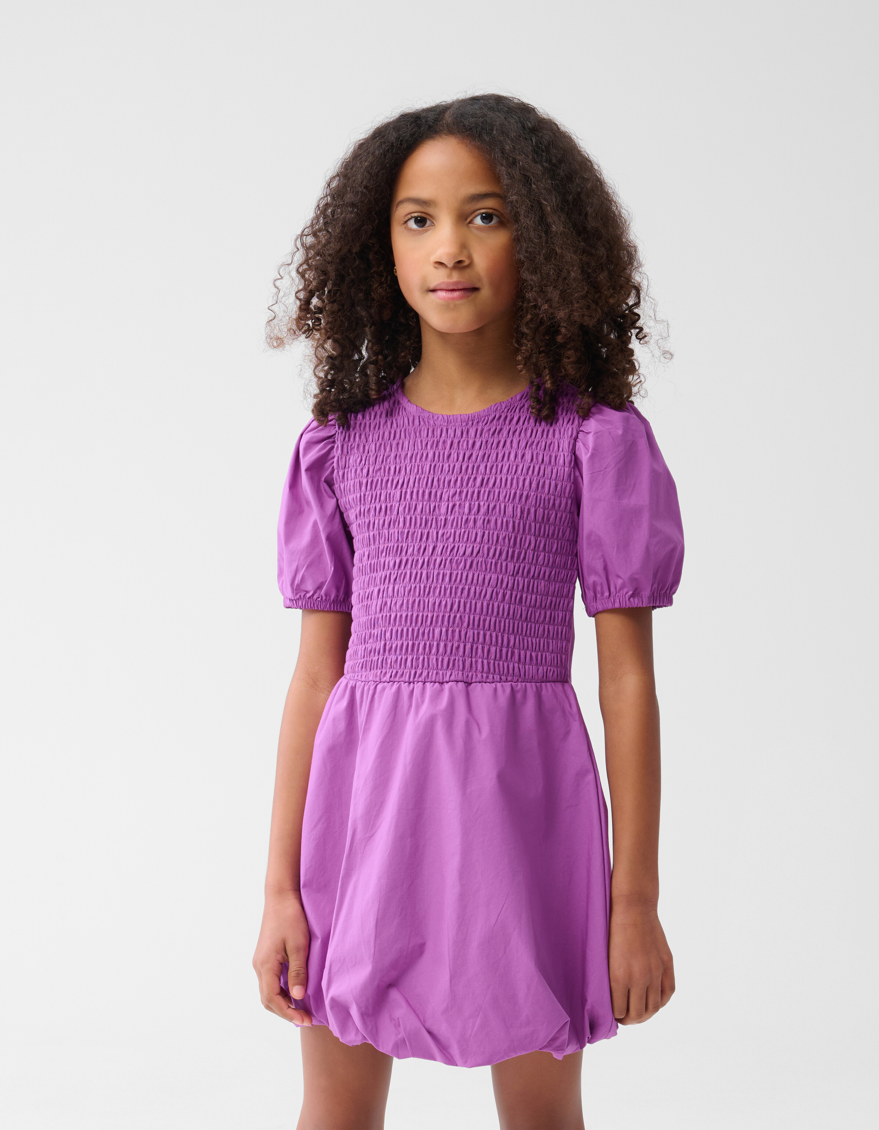 Ballon-Fit-Kleid Dunkelviolett SHOEBY GIRLS