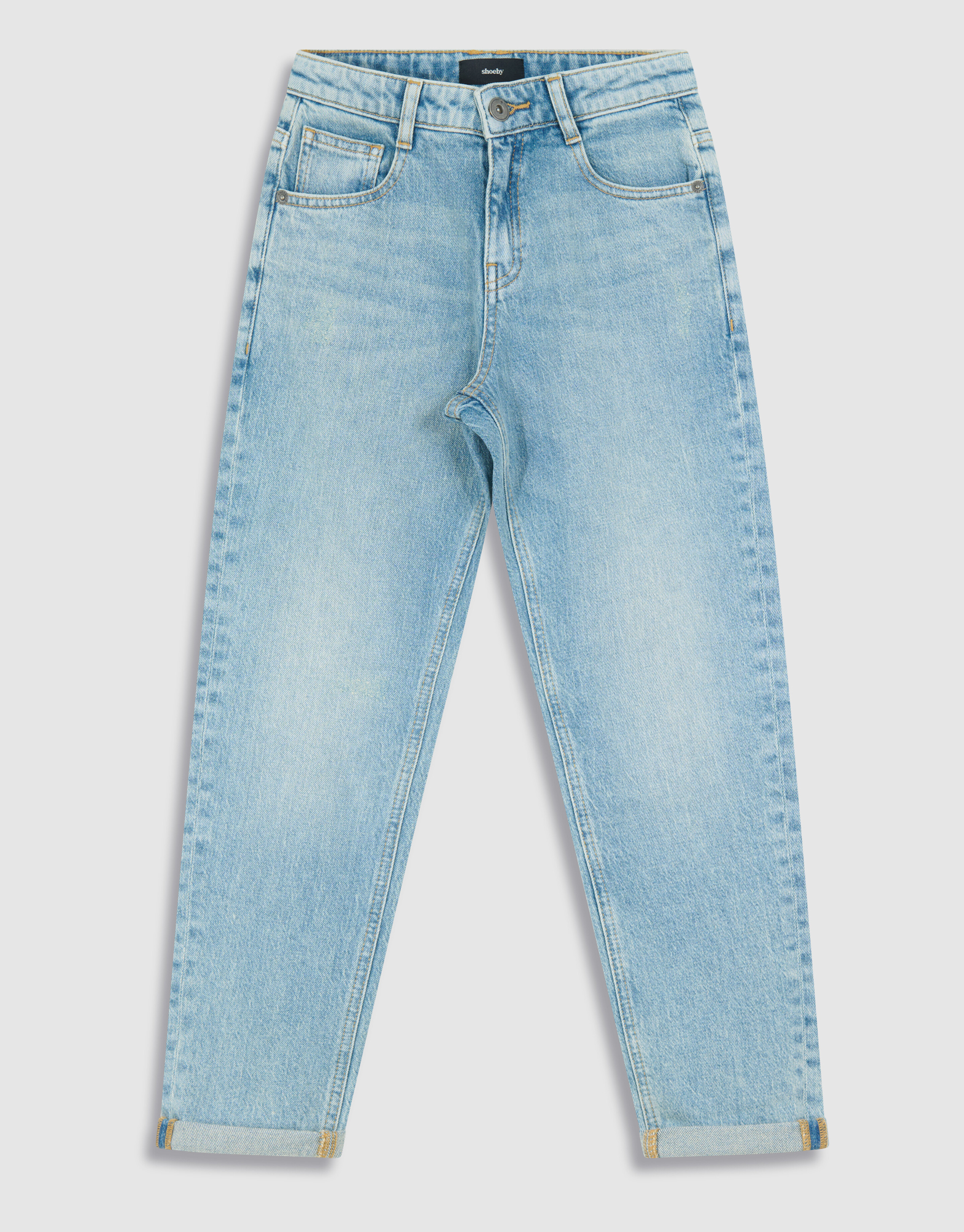 Tapered Fit Jeans Gebleicht SHOEBY BOYS