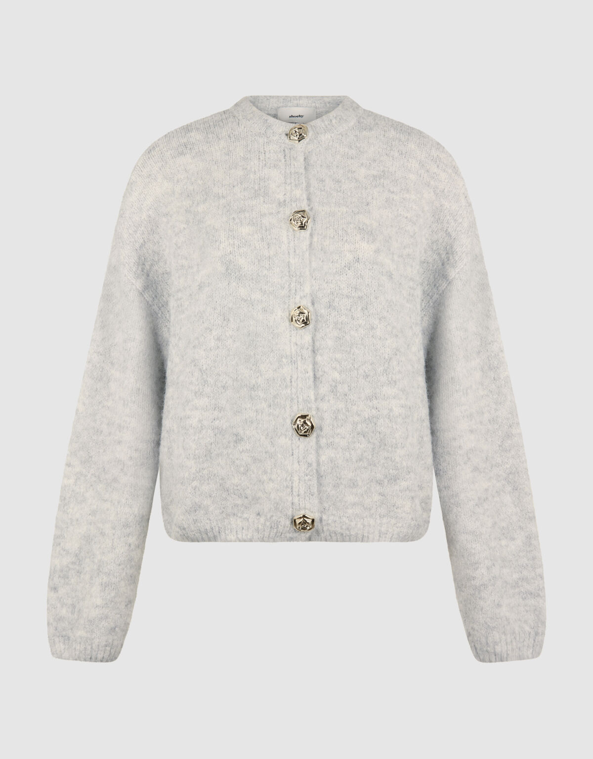 Elegante Knopfweste, hellgrau SHOEBY WOMEN