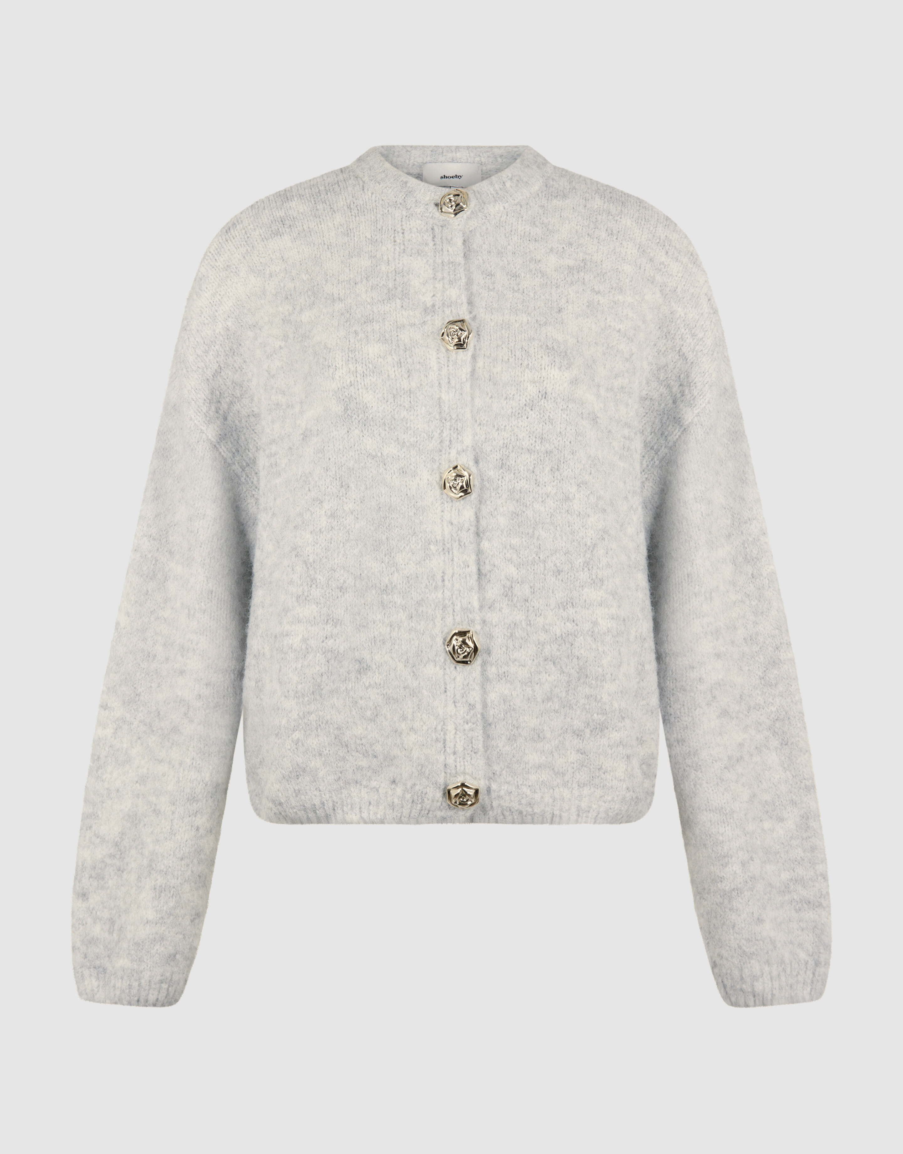 Elegante Knopfweste, hellgrau SHOEBY WOMEN