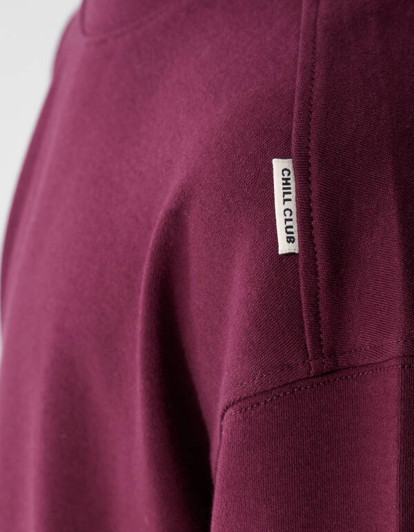 Label-T-Shirt Dunkelrot SHOEBY BOYS